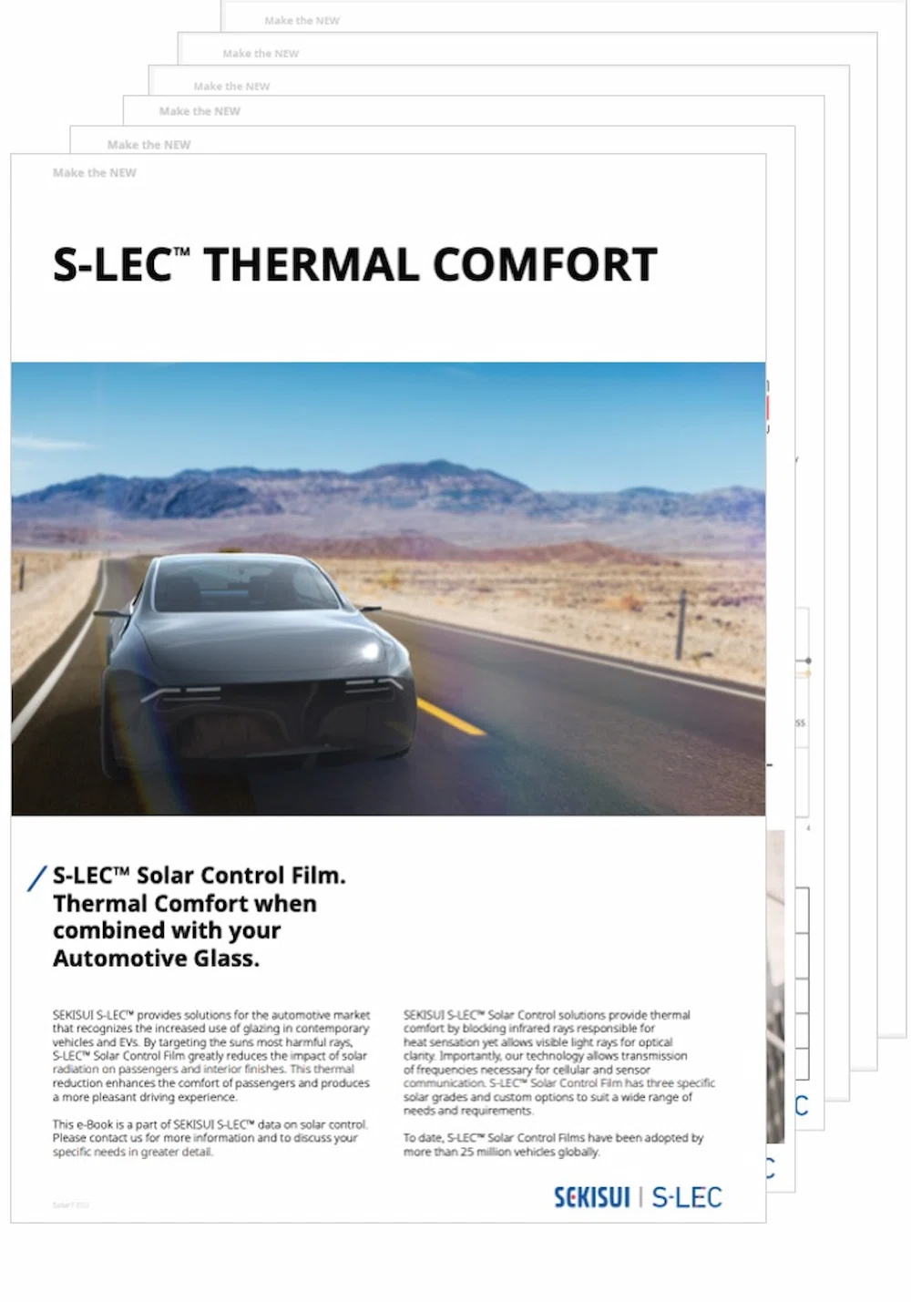 The brochures of thermal comfort by S-LEC™ Solar Control Film